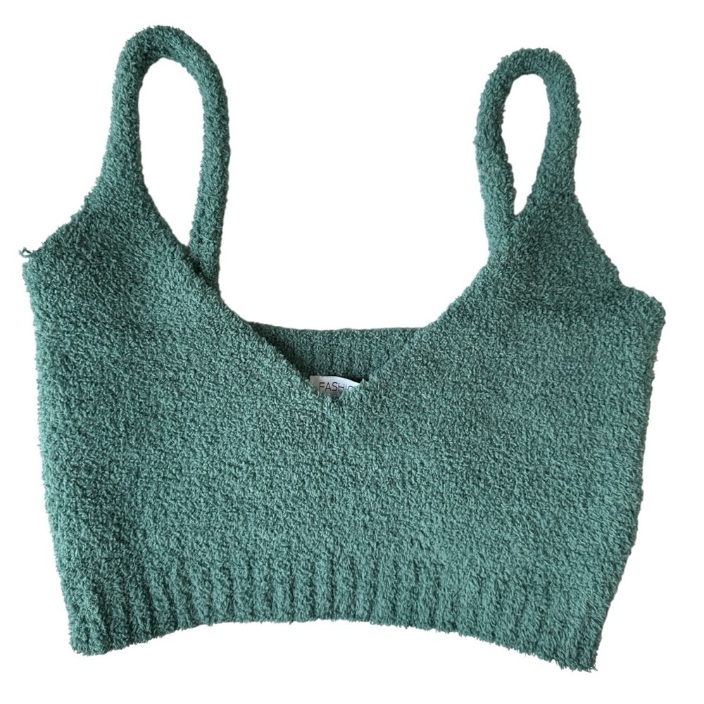 Teal Knit Crop Top and Pants Set | Fashion Nova - Picture 3 of 16